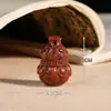 Suporte de Lótus Esculpido em Jacarandá Pingente de Cabacinha Acessório Artesanato Pequeno Ornamento Decoração Suspensa Presente de Madeira