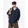 Nueva Moda Masculina Otoño/Invierno 2026: Sudadera Única con Cuello en V, tapeta Henley Incrustada y Diseño Urbano Dos en Uno