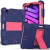 Para Samsung Tab A8 2021 X200 suporte de PC de duas cores capa traseira plana de silicone X205 capa protetora anti-queda