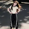 Conjunto de Verano para Niñas 2026 Nuevo Estilo Moda Infantil Ropa Deportiva de Verano Conjunto de Dos Piezas Ropa Única y Hermosa para Niñas