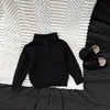 Tejido de punto con temperamento estilo coreano para bebé Ropa de otoño Estilo académico para lactantes Cuello polo Suéter elegante Ropa interior para niños pequeños de primavera y otoño