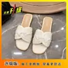 Sandalias Planas con Adorno de Perlas y Pedrería, Zapatos de Mocasín de Moda para Mujer, Versátiles Zapatos de Mujer Estilo Chanel, Nueva Colección Verano 2025