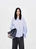 Jn*Por2026 Primavera Nova Roupa Feminina Gola Redonda Suéter Manga Longa Solto e Confortável Top de Algodão Camisa Casual Feminina