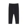 Novas calças legging infantis 100% algodão puro, calças de cor sólida para meninos e meninas, calças caneladas infantis, tricô para bebês atacado