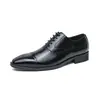Zapatos de Cuero Tallado Brogue Retro de Moda Talla Grande para Hombre Estilo Británico Casual de Negocios Zapatos de Cuero Zapatos para Novio Hombre