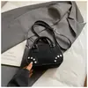 Bolsa de Ombro Simples Estilo Coreano Bolsa Transversal Casual 2025 Nova Moda Estilo Coreano Tendência Bolsa Almofada de Mão Bolsa de Axila