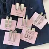 Pinza Metálica Minimalista para el Cabello con Textura Fresca, Pinza de Pato Metálica, Pasador para Maquillaje, Pinza para Flequillo, Accesorio para el Cabello para Mujeres