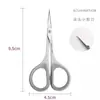 Tijeras para Cejas Belleza Tatuaje Pestaña Parche para Pestañas Tijeras Pequeñas Cabeza Redonda Tijeras para Vello Nasal Cabeza Recta Codo Tijeras para Cejas
