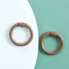 Anillos de llavero con hebilla de resorte de aleación pintados de colores, accesorios DIY para correa de bolso y teléfono, materiales de colgante en stock al por mayor