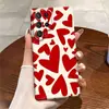 Venta Caliente Transfronteriza Diseño de Corazón Rojo Pantalla Completa Funda para Teléfono de Cobertura Total Adecuada para Samsung S25 Ultra Película S24 Cubierta Protectora