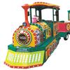 Tren Turístico de Caricatura Pintada Cuadrado para Exteriores para Niños y Familias, Tren Eléctrico sin Vías para Atracciones Culturales y Turísticas, Equipo de Diversión