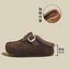Nuevos Zapatos Birkenstock Otoño 2025 Antipiel de Ante para Mujer con Aumento Invisible de Altura Interior de 5 cm, Mocasines Versátiles con Puntera