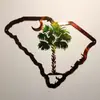Colgantes y adornos de decoración de pared de hierro forjado transfronterizos, artesanías de metal, venta directa del fabricante, siluetas cortadas con láser y pintadas con UV