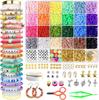 Contas Soltas de Argila Macia de 24 Cores Acessórios de Fatias de Frutas Contas de Argila Pulseira para Kit de Acessórios para Fazer Joias DIY