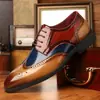 Zapatos de cuero para hombre estilo británico más vendidos transfronterizos en Amazon y AliExpress, zapatos casuales de punta para hombre de talla grande, formales de negocios