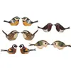 Pegatinas de Pájaros Coloridos de Madera, Pegatinas Decorativas de Espejo, Pegatinas Creativas para Refrigerador, Adornos de Decoración de Interiores, Pegatinas Decorativas para Habitación de Niños