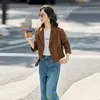 Elegante Chaqueta Corta Estilo Commuter para Mujer, Novedad Otoño 2025 Moda Versátil Casual Chaqueta Petite Top