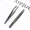 Pinça de nariz para cílios de plástico pinça ABS pinça reta cotovelo kit de ferramentas DIY pinça de 12CM fabricantes