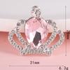 Nueva carcasa de teléfono móvil DIY, joyería, gema de gota de agua, corona, broche de diamante hecho a mano, accesorios, material de flor para sostener, venta al por mayor
