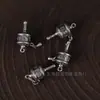 Acessórios de prata Sanqi, instrumentos rituais estilo Xizang, acessórios de cetro vajra, acessórios para pulseiras e colares DIY, pingentes de sino vajra