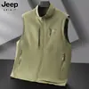 Chal de Exterior para Hombre Primavera/Verano 2025 con Cuello Alto y Múltiples Bolsillos para Trabajo, Fotografía y Pesca