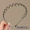 Diadema Diaria para Flequillo, Diadema Deportiva Invisible de Moda, Pinza para el Cabello Ondulado Antideslizante Estilo Coreano, Accesorio para el Cabello para Mujer, Diadema para Lavarse la Cara