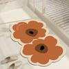 Tapete de Piso de Barro Diatómico Tapete Absorbente Tapete para Entrada de Inodoro Tapete Antideslizante para Pies de Baño Tapete de Puerta de Secado Rápido para Baño Piso