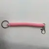 Atacado de fábrica corda de mola para linha telefônica cor chaveiro colorido fivela de cachorro de liga brinquedo corda de tração certificado