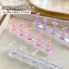 Base para Uñas Love Manicura Portátil Práctica de Manicura Elevador Base Acrílica para Uñas Exhibición para Principiantes Herramientas de Práctica de Manicura
