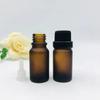 Frasco de óleo essencial marrom de 5ml à prova de luz frasco de óleo essencial com tampa de cabeça grande para essência de 10ml sub-frasco marrom de 20ml frasco pequeno