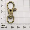 [Yuku] Hebilla de Puerta Giratoria de 12x33 mm con Chapado de Seis Colores del Fabricante Llavero Giratorio Accesorios para Joyería de Aleación DIY