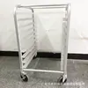 Carrito de Bandejas para Hornear Pasteles Cerrado en Stock, Disponible en 18 o 20 Niveles, Directo del Fabricante, Estante para Hornear de Aleación de Aluminio