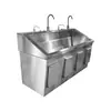 Lavabo Médico para Manos Estación de Lavado de Manos Quirúrgico Acero Inoxidable 304 Pedal de Pie Control por Rodilla Sensor Grifo Solo para Uso Quirúrgico