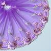 Cortina de Tecido Bordado com Renda e Tela Rosa/Roxo Barbie Boneca Acessórios para Vestuário de Renda Largura 20cm