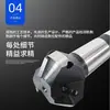 Máquina de Taladrado y Fresado Cono Morse Vástago Mt4 Cabezal de Fresado de Chaflán de 45 Grados con Cuchillas Triangulares, Cabezal de Fresado de Chaflán Indexable de 45 Grados