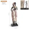 Estilo Campestre Americano Vintage Resina Creativo Figura de Hombre Negro Africano Decoración para Hogar de Diseñador Sala de Estar Escritorio Mesa de Café