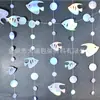 Guirnalda de Peces del Océano de Amazon Decoraciones Colgantes Suministros para Fiesta de Cumpleaños Tienda Accesorios para Bodas Banderas Colgantes Iridiscentes