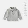 Camisa para Bebé Niño Otoño Manga Larga 2026 Nueva Versátil Blanca Primavera y Otoño Tops para Niños Ropa para Bebés