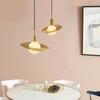 Estilo de design de lâmpada de vidro planeta simples moderno personalidade criativa sala de estar sala de jantar estudo quarto cabeceira pequeno lustre