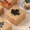 Caja Cuadrada para Pastel de Papel Kraft Transfronteriza con Ventana Recortada, Caja de Papel para Dulces, Macarons, Donas, Caja de Embalaje de Cartulina Blanca