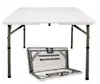 Mesa Plegable Portátil Simple de Plástico Pequeña para Apartamento Dormitorio de Estudiantes Estudio Coche Camping al Aire Libre Comedor Cuadrada para Mahjong