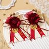Nuevo ramillete de flores de lujo de alta gama para novios, ramillete de novia, conjunto completo para boda, dama de honor, broche exquisito para dama de honor, fuegos artificiales