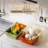Cesta de Drenaje Retráctil Lavabo para Lavar Verduras Cesta Doble Capa para Lavar Verduras Cocina Fregadero para Frutas y Verduras Cesta de Drenaje Plástico Hogar Estilo Nuevo