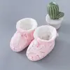 Zapatos de Algodón para Bebé Recién Nacido Calcetines de Algodón Zapatos de Invierno para Bebé y Niño Pequeño Forro de Felpa Cálido Suela Gruesa Suave para Niños y Niñas
