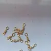 Conector de anel feminino e feminino de liga em relevo em massa giratório estilo americano de oito anéis em aço inoxidável