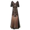 Vestido de Paetês Retrô Anos 1920 Vestido Longo de Festa de Banquete Europeu e Americano Vestido Feminino Plus Size para Exportação