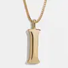 Europa y Estados Unidos gran INS metal viento 26 capital letra inglesa colgante collar largo para hombres y mujeres