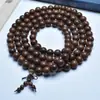 Material Viejo Sándalo Dorado 108 Pulseras, Cuentas Budistas para Hombres y Mujeres, Estilo Étnico Retro, Nuevas Cuentas de Rosario Chinoiserie, Pulseras de Juguete Culturales