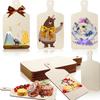 Mini tabla de cortar de madera hecha a mano, bricolaje, decoración navideña de madera, juguete de grafiti para niños, plato, mantel individual de madera