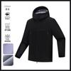 Roupa de Trabalho Impermeável e à Prova de Vento, Jaqueta de Veludo para Caminhada e Montanhismo ao Ar Livre, Jaqueta Soft Shell com Capuz Masculina, Personalizada